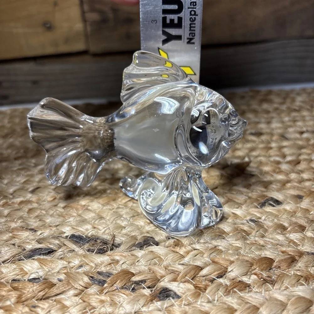 Princess House Pets 24% Lead Crystal Goldfish Figurine Germany